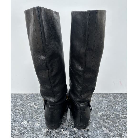 Women’s Gucci Horsebit Riding Boots Shoes Knee Black Sz EUR 38.5 204175 - Picture 10 of 16